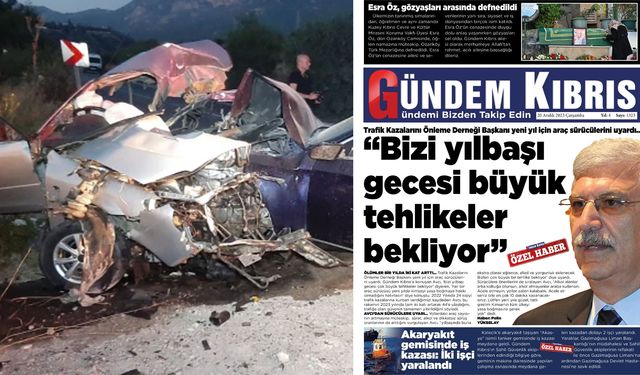 Avcı: Bizi yılbaşı gecesi büyük tehlikeler bekliyor