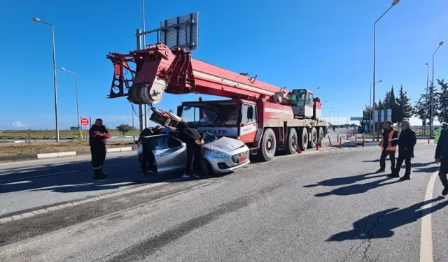 Dörtyol'da korkutan kaza: 2 yaralı