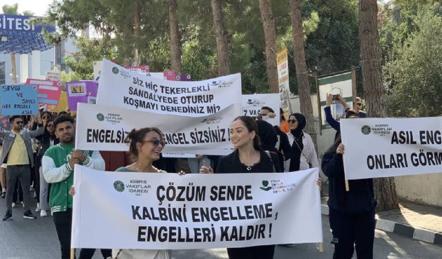 3 Aralık Dünya Engelliler Günü farkındalık yürüyüşü gerçekleştirildi