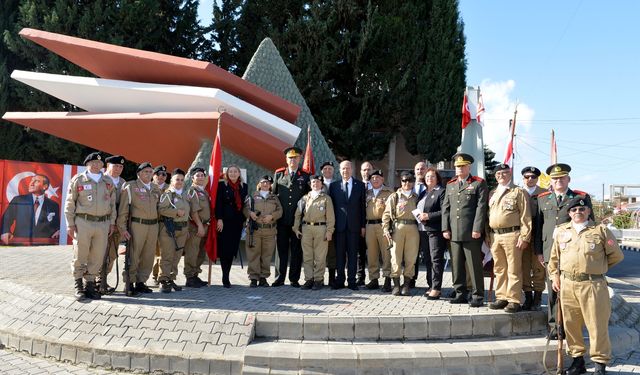 Larnaka Şehitleri anıldı... Tatar: KKTC’de huzur içinde yaşanıyorsa şehitler sayesindedir