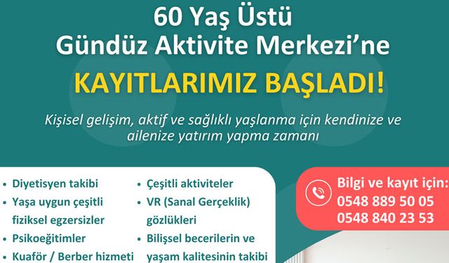 KKTC’nin ilk 60 Yaş Üstü Gündüz Aktivite Merkezi için ön kayıtlar başladı