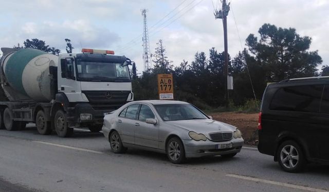 Girne-Tatlısu ana yolunda kaza