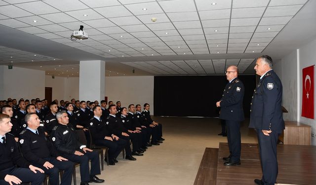 132 polis memuru aday adayı bugün Polis Okulunda temel eğitimlerine başladı