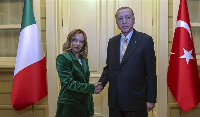 Erdoğan, İtalya Başbakanı Meloni’yi kabul etti