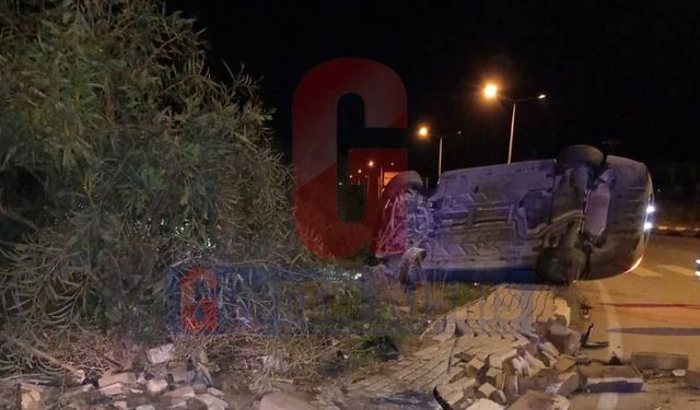 Girne-Alsancak Çevre Yolu'nda korkutan kaza: Alkollü sürücü tutuklandı