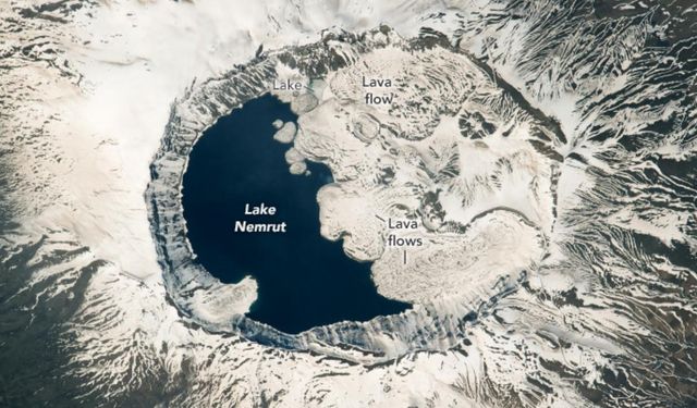 NASA astronotları Nemrut Krater Gölü'nü fotoğrafladı