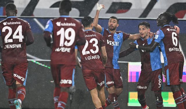 Trabzonspor'dan Fatih Karagümrük'e beşi bir yerde