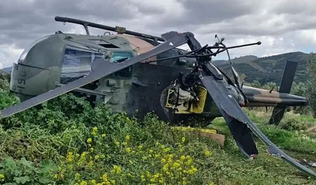 Askeri helikopter zorunlu iniş yaptı!