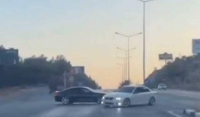 Ana yolda drift atan iki sürücüye para cezası!