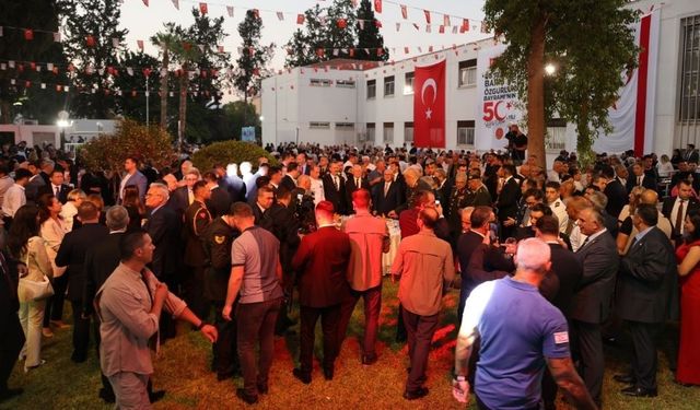 Barış Harekâtı'nın 50. yıl dönümü nedeniyle resepsiyon düzenlendi