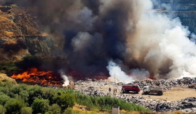 Kaya’dan Lefke çöp depolama alanındaki yangınla ilgili açıklama