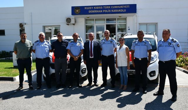 Değirmenlik Akıncılar Belediyesi’nden Demirhan Polis Karakolu’na 2 araç