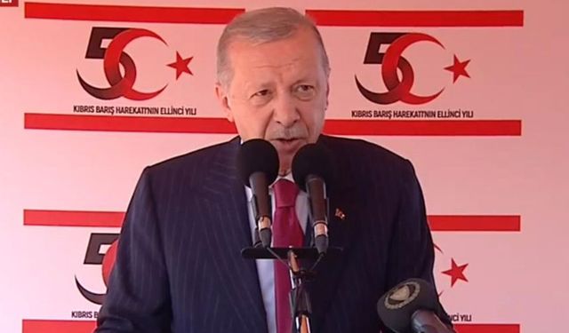 Erdoğan: Gayemiz; 1974'te getirilen barışın kalıcılığını temin etmek