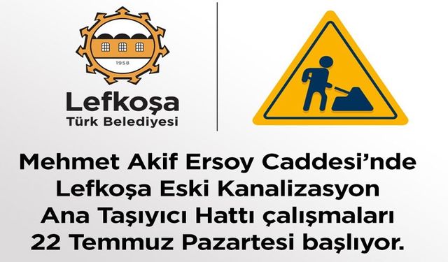 Mehmet Akif Caddesi (Dereboyu) Kanalizasyon Çalışması 22 Temmuz’da başlıyor