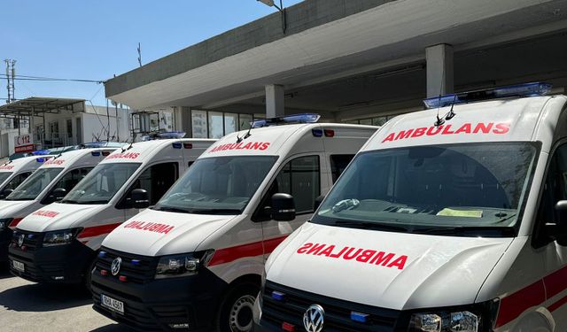 5 yeni ambulans 112 Acil Servisi’ne teslim edildi