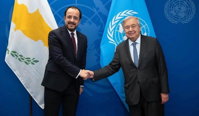 Hristodulidis, BM Genel Sekreteri Guterres’le görüştü!