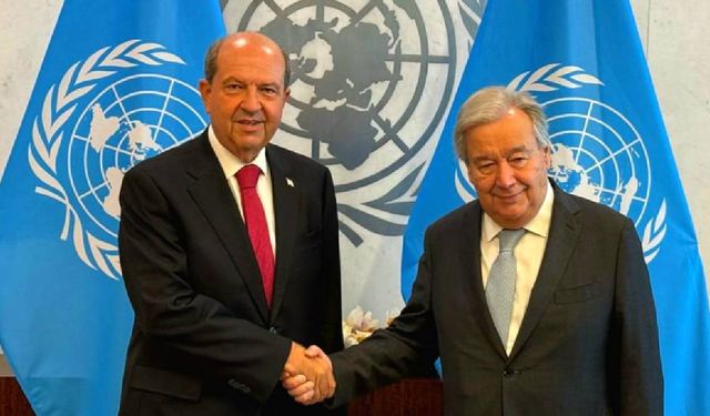 Cumhurbaşkanı Tatar, BM Genel Sekreteri Guterres ile görüştü