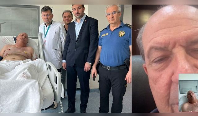 Cumhurbaşkanı Ersin Tatar, yaralı polis memuru Adem Altun ile görüntülü görüştü