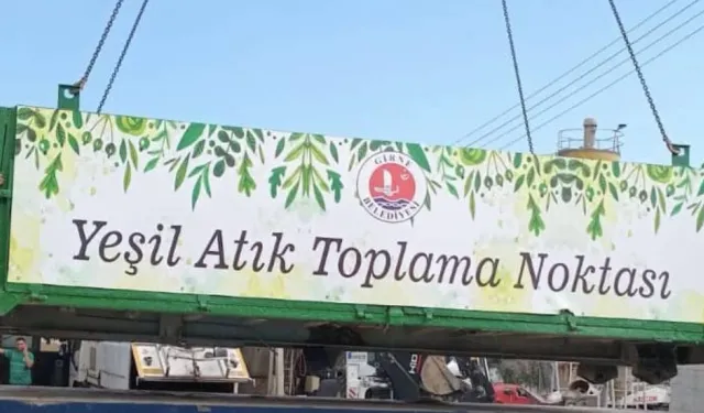 Girne’de hurda kamyon dorseleri yeşil atık toplama noktalarına dönüştürülüyor