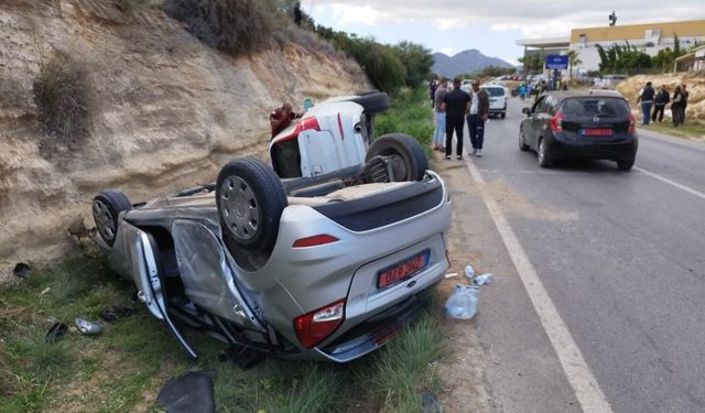 Girne- Tatlısu ana yolundaki kazada 4 kişi yaralandı!