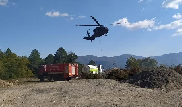 Hatay'da orman yangını: Havadan müdahale yeniden başladı