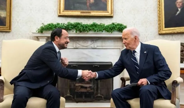 Tarihi görüşme: Biden ile Hristodulidis bir araya geldi