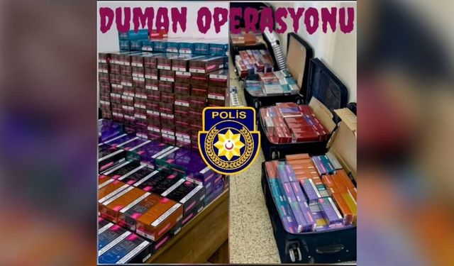 Duman Operasyonu: 82 bin 620 paket elektronik sigara tütünü ele geçirildi