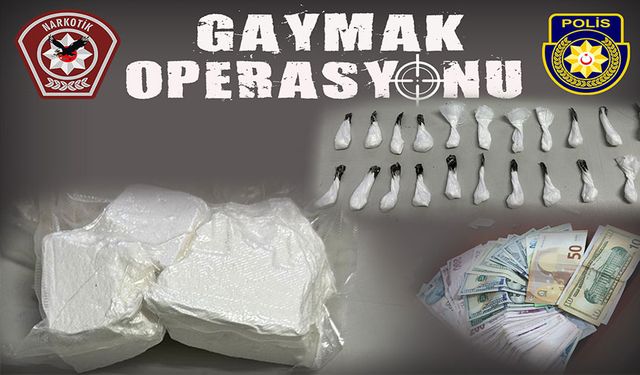 Girne'de 'Gaymak Operasyonu'... Aracında yok yok!