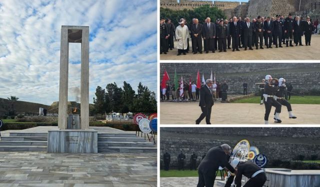 Şehitler Girne, Gazimağusa ve İskele'de törenlerle anıldı