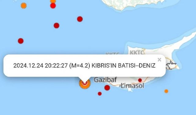 Meteoroloji açıkladı: Baf açıklarında hafif şiddette deprem!