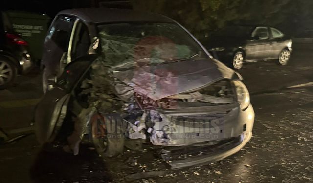 Lefkoşa’da Alkollü Sürücü Trafik Kazasına Sebep Oldu: 3 Yaralı