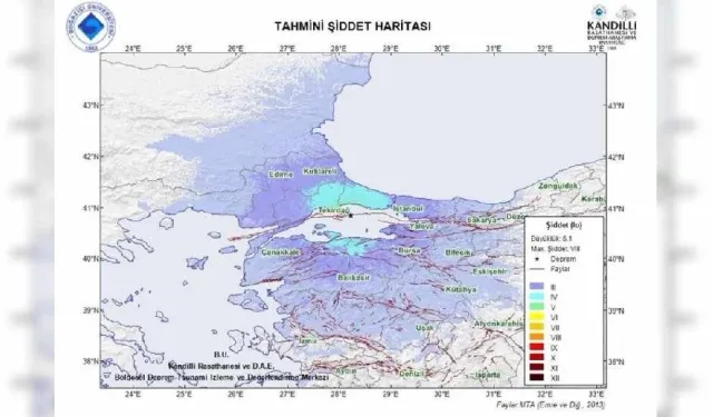 İstanbul depremi... Depremin şiddeti denizde 8, karada 5 ölçüldü!