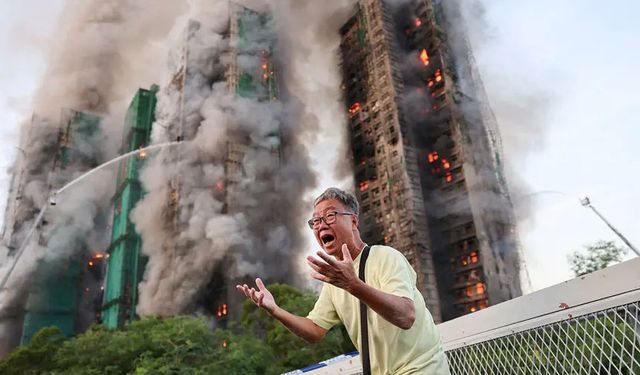 Hong Kong'da gökdelen yangını: 13 kişi hayatını kaybetti