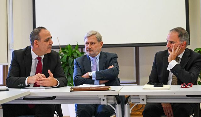 Harmancı AB'nin Özel Kıbrıs Temsilcisi Hahn ve Lefkoşa Rum Belediye Başkanı Prountzos ile görüştü