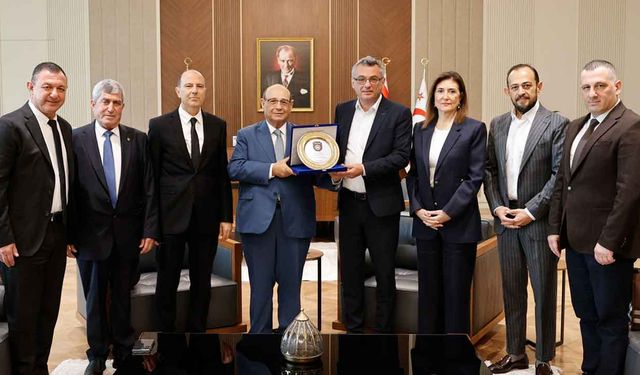 Cumhurbaşkanı Tufan Erhürman, POL-VAK heyetini kabul etti