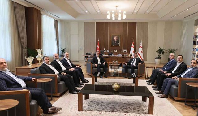 Erhürman, Türkiye Memur-Sen, KIBTES ve Eğitim-Bir-Sen’den oluşan heyeti kabul etti