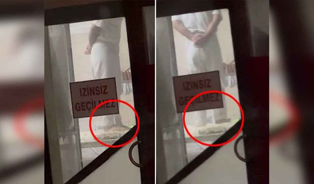 Tatlıcıda mide bulandıran görüntü... Ayaklarıyla hamur yoğurdu