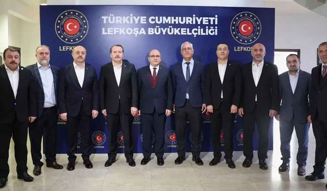 KIBTES ile Türkiye Memur-Sen ve Eğitim-Bir-Sen’den Büyükelçi Başçeri’ye ziyaret