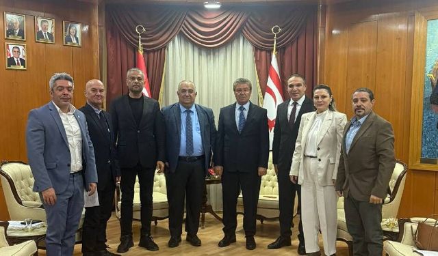 Uyduda yayın TV temsilcilerinden Başbakan Üstel’e ziyaret