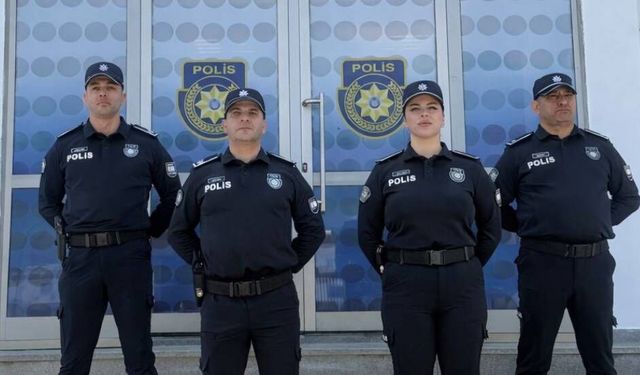 Poliste güvenlik hizmetlerinde aktif görev üniforması