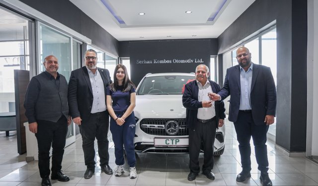 CTP Piyangosu’nun talihlisi Mercedes aracı teslim aldı