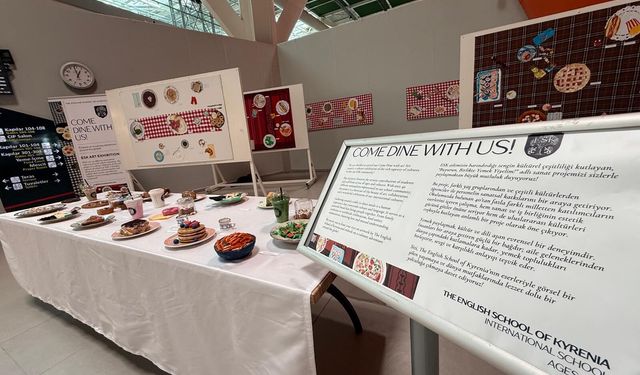 ESK’nın “Buyurun, Birlikte Yemek Yiyelim!” adlı sanat projesi Ercan Havalimanı’nda sergileniyor