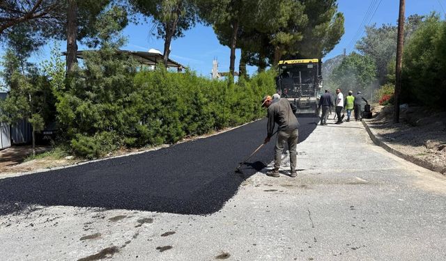 Karaağaç'ta altyapı tamamlandı, asfalt çalışmaları başladı