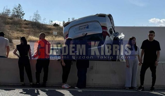 Lefkoşa-Güzelyurt yolunda büyük kaza