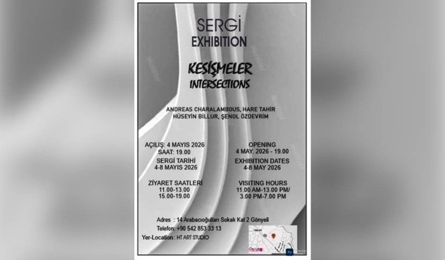 “Kesişmeler” sergisi Gönyeli’de sanatseverlerle buluşuyor