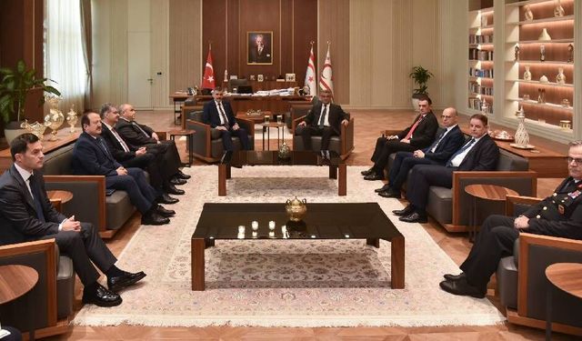 Erhürman, Türkiye İçişleri Bakanı Çiftçi’yi kabul etti