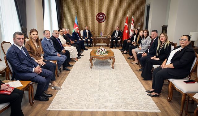Meclis Başkanı Öztürkler, Azerbaycan heyetini kabul etti