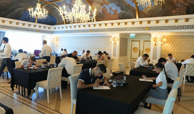 Les Ambassadeurs Hotel & Casino F&B Departmanında Eğitim Sonrası Değerlendirme Sınavı Gerçekleştirildi