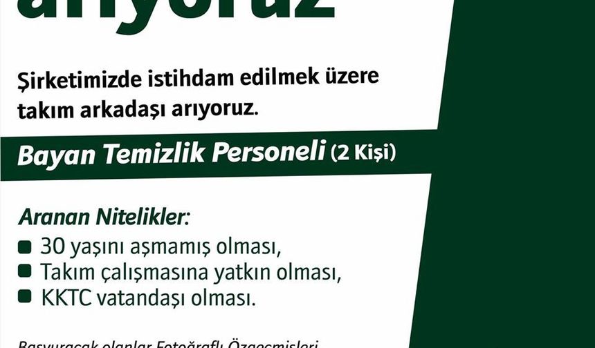 İş İlanları 17 Haziran Cuma