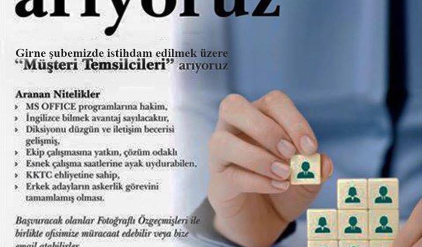 İş İlanları 8 Ağustos Pazartesi